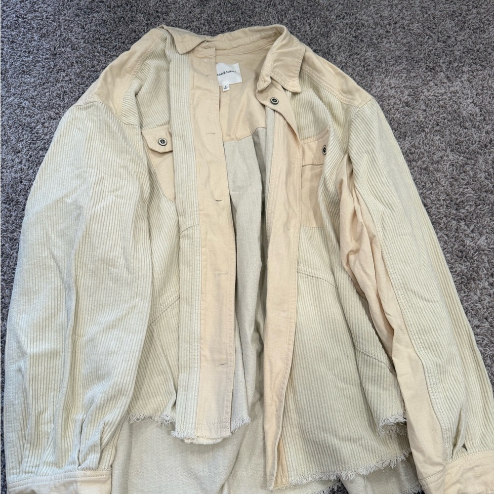 Cream Corduroy Jacket